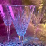 6 Saint-Louis Crystal Glasses - Nelly Model
