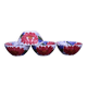 4 Pretty vintage ceramic bowls hand-painted