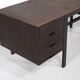 Canaan desk in wood and leather by Marcel Breuer for Gavina, Italy 1950s.