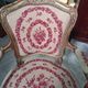 Pair of gold Louis XV style armchairs – Petit point upholstery