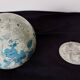 Lunar globe Robert I. Johnson 1966 – Vintage NASA – metal, original base