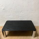 Glass coffee table design 70s