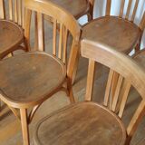 Set of 10 baumann bistro chairs