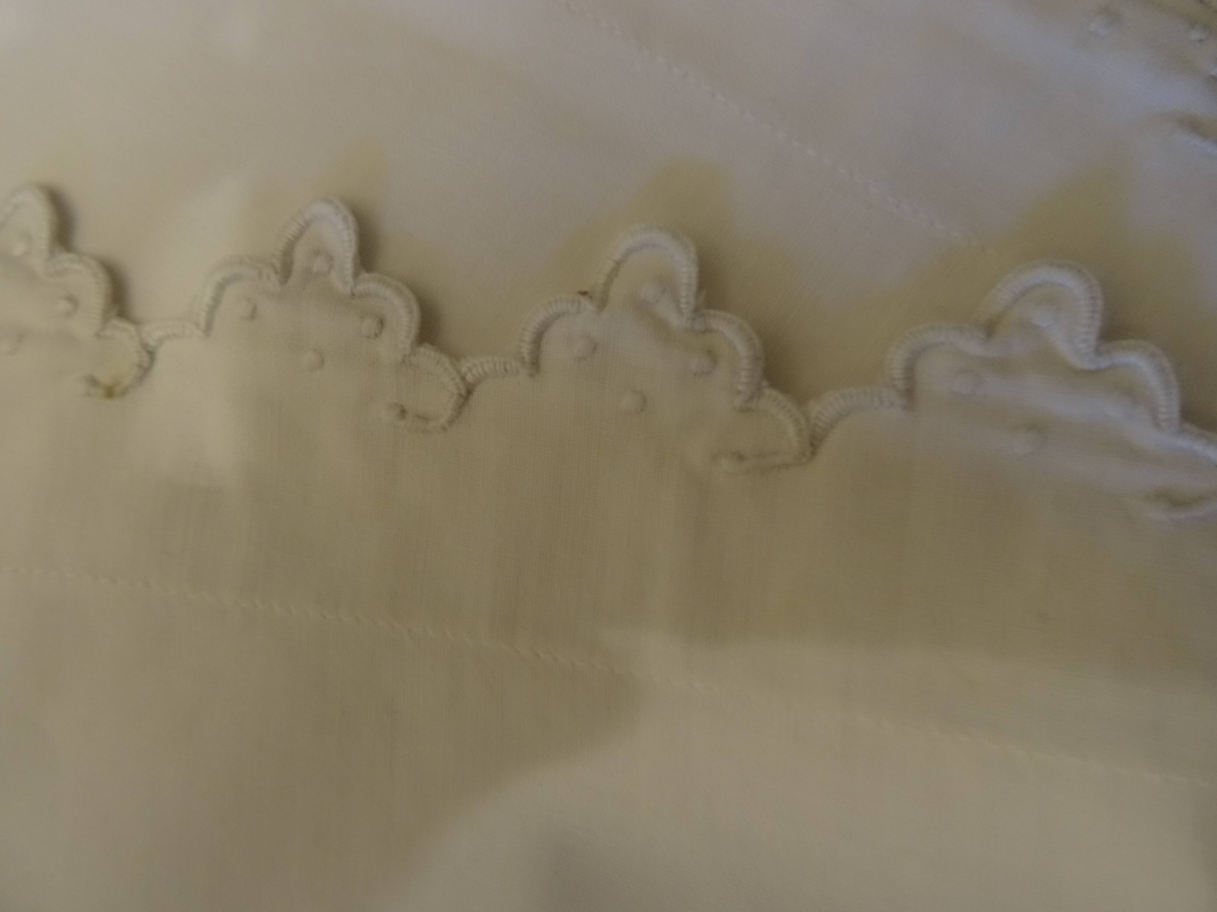 Pair of embroidered pillowcases monogrammed SR