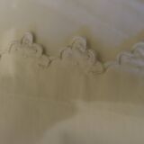 Pair of embroidered pillowcases monogrammed SR