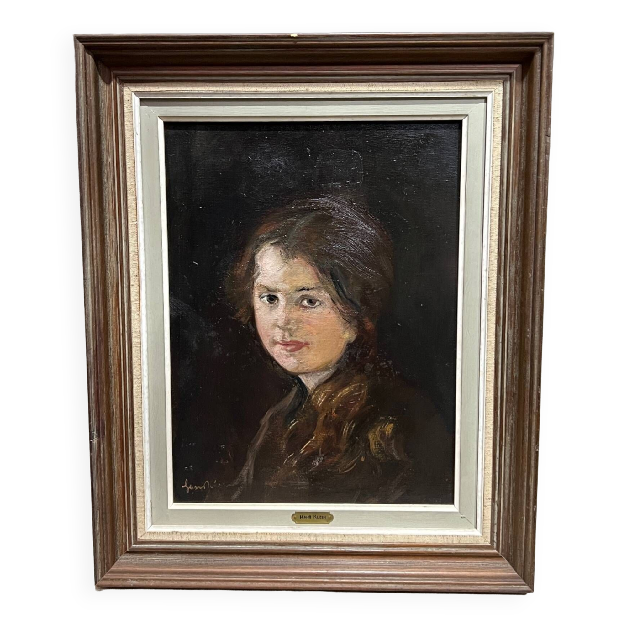 Hans Klein (1891 – November 18, 1944). “Portrait of a young girl”.