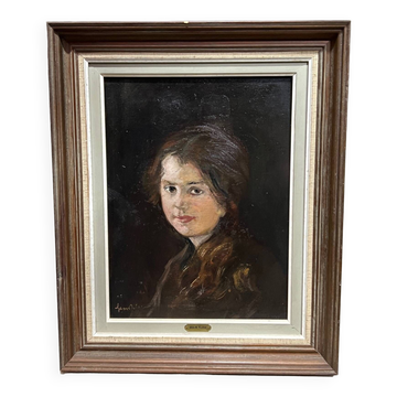 Hans Klein (1891-18 novembre 1944). "Portrait de jeune fille".