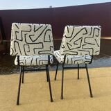 Paire de chaises vintage restaurées