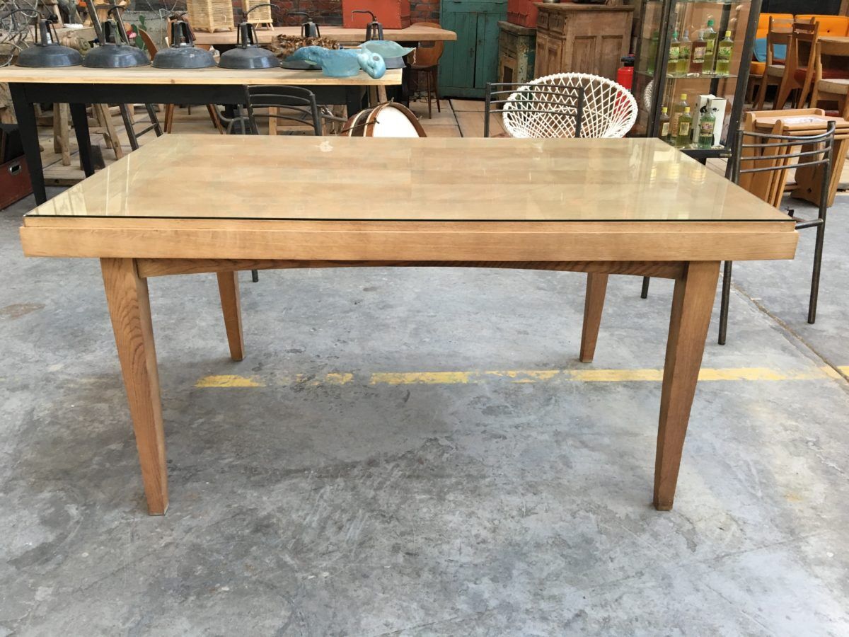 Table en chêne années 40