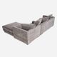 Canapé d'angle KOPENHAGA gris, design scandinave