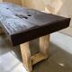 Restored antique solid oak workbench — XXL Console