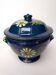 Soupière poterie Alsacienne ancienne bleu nuit