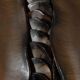 Pièce murale en céramique sculpturale vintage faite à la main