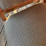 Antique Regency style armchair with complete restoration of the seat