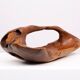 Large Carved Olive Wood Fruit basket 1970s