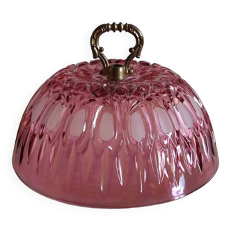 Cut bohemian crystal cake bell