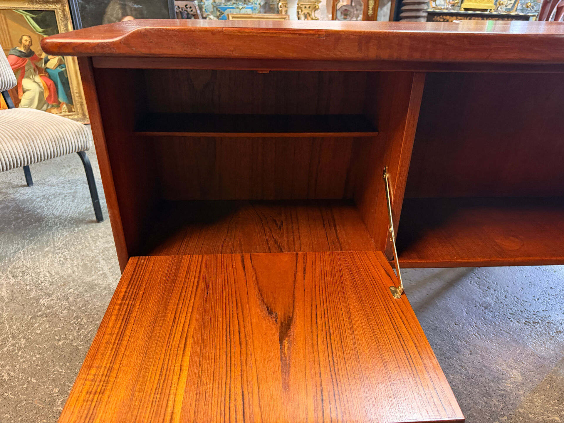 Boomerang desk double-sided by goran strand circa 1960 sweden
