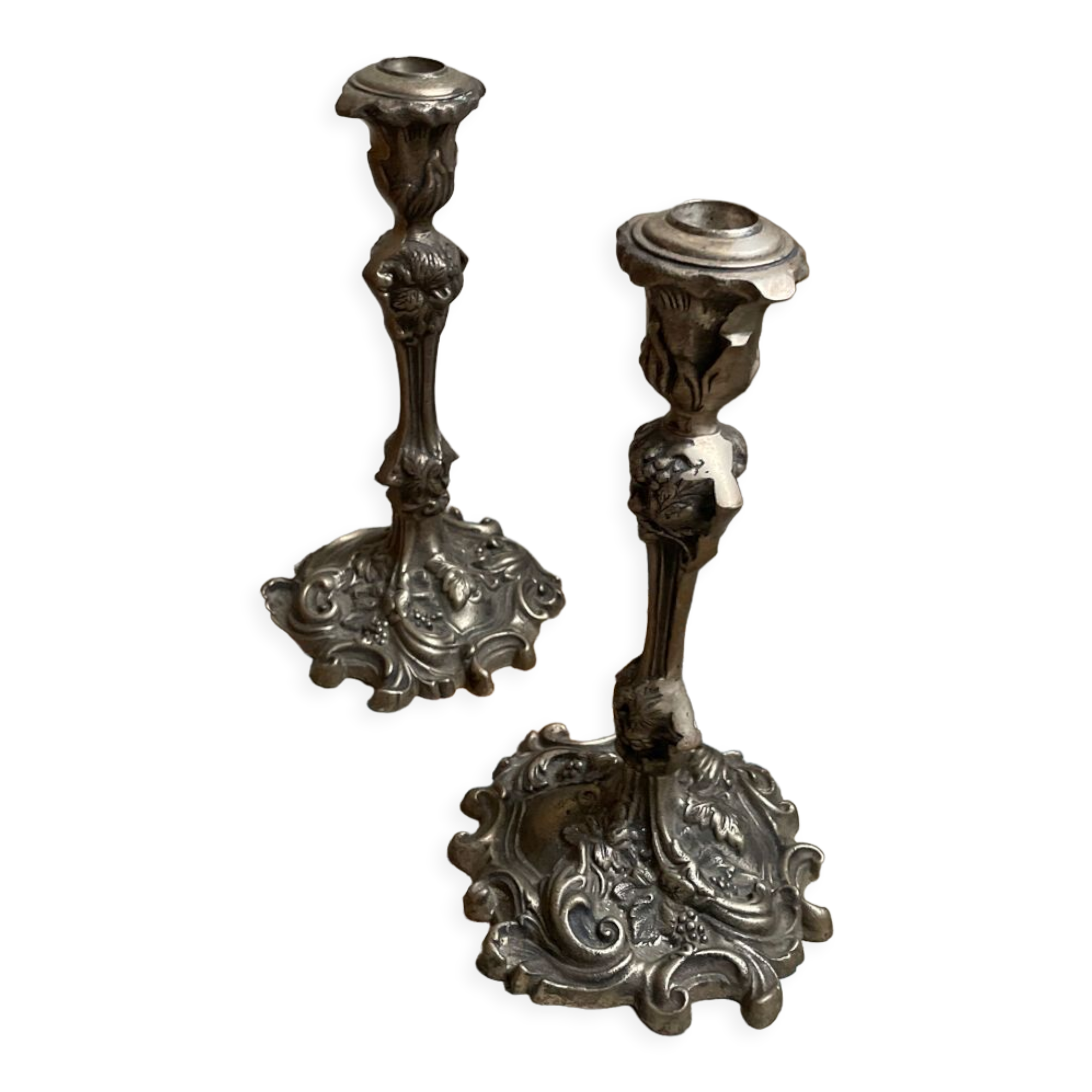 Pair of Art Nouveau Candlesticks