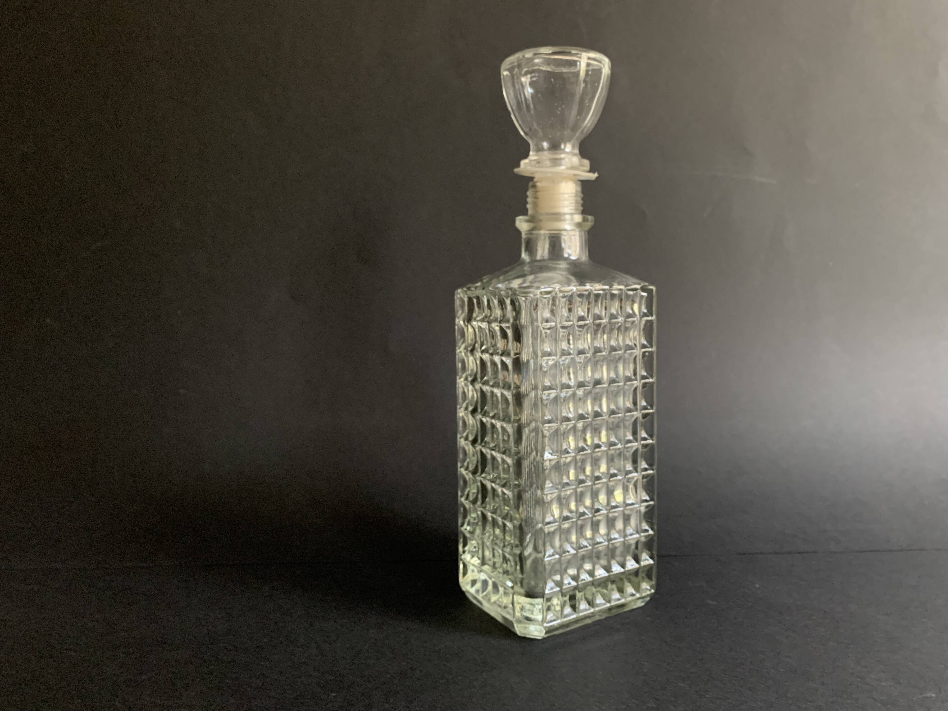 Diamond tip whisky decanter, 1960s