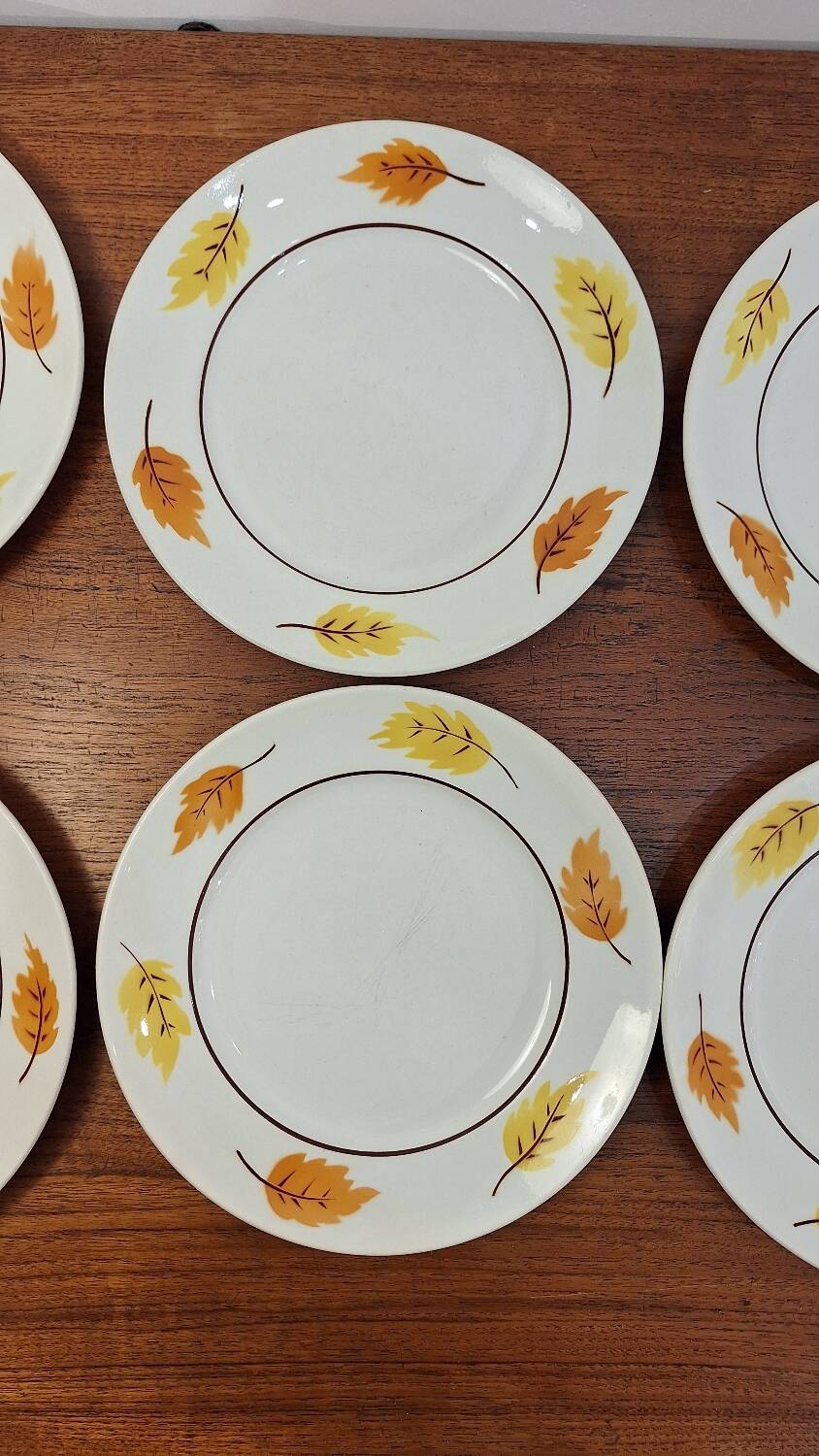 Set of Moulin des Loups autumn soup plates
