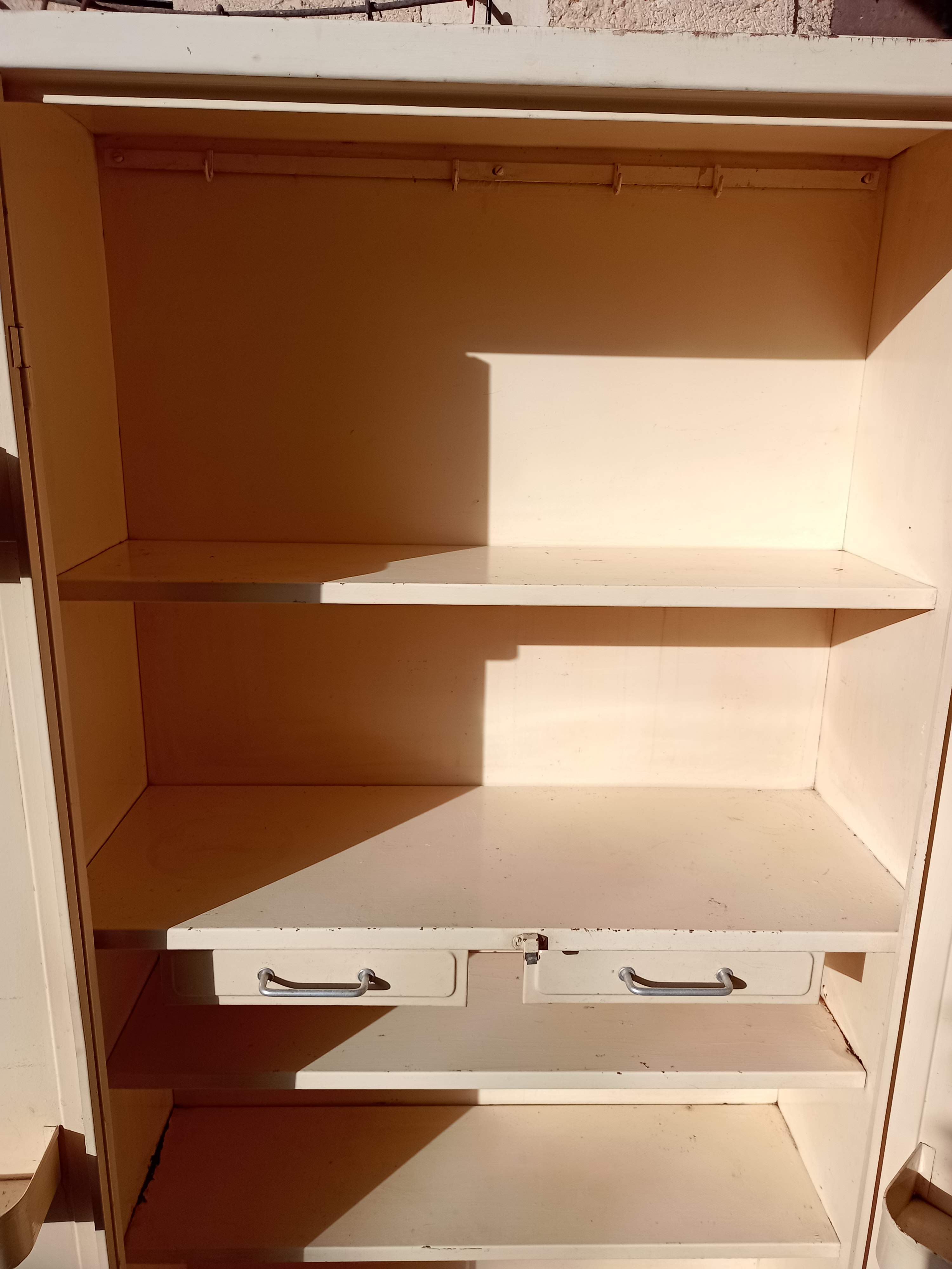 Two-door metal cabinet art deco