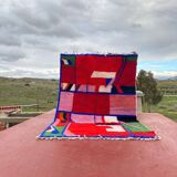 Contemporary Beni Ouarain Rug 300x200 cm – Multicoloured Abstract Patterns