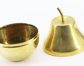 Old golden pear sugar bowl