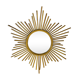 Miroir soleil rotin vintage 66cm