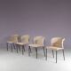 1950s set of 4 dining chairs from the Netherlands