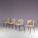 1950s set of 4 dining chairs from the Netherlands