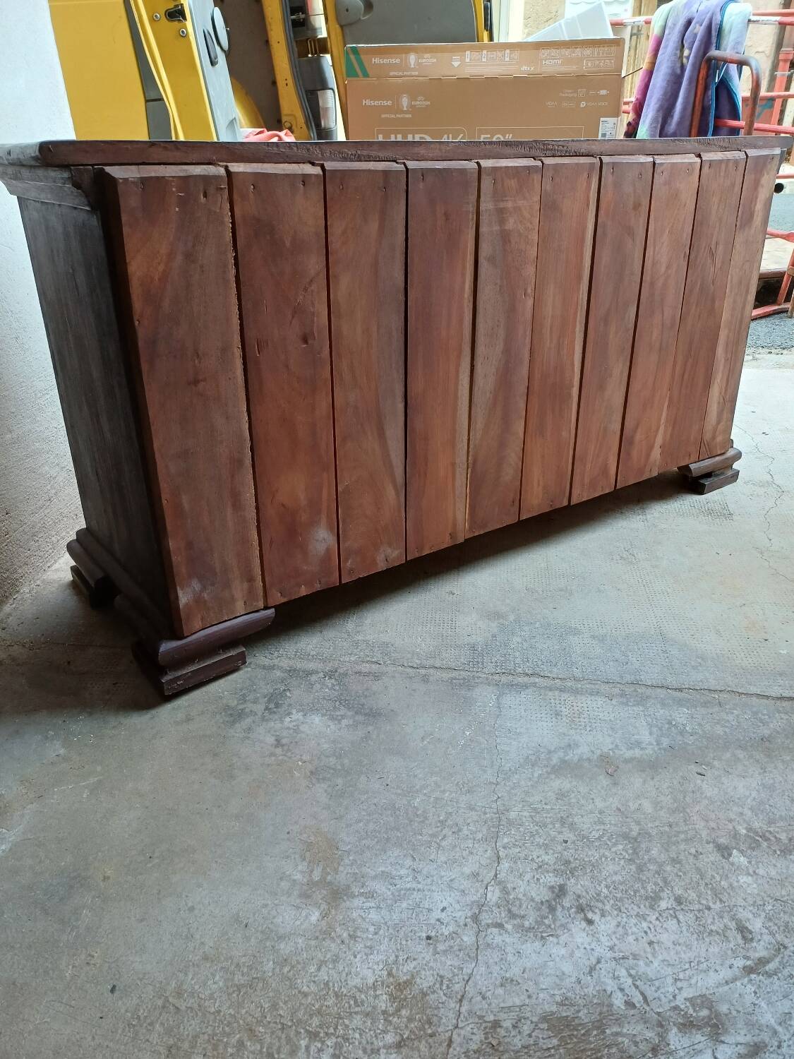 African living room furniture, handcrafted in Ivory Coast, made of solid wood