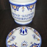 Pharmacy pot in Malicorne earthenware