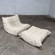 Ligne Roset Togo 1-seater in pouf in Beige Corduroy 10/10