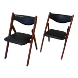2 vintage folding chairs 50 , 60'S Norquist