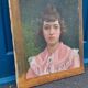 Portrait de jeune bourgeoise sur toile