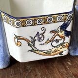 Old candy box with Renaissance decor from Gien earthenware