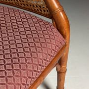 Ensemble de 4 chaises vintage en faux bambou