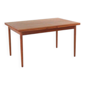 Danish extendable rectangular dining table 'Gimlinge' in teak - restored