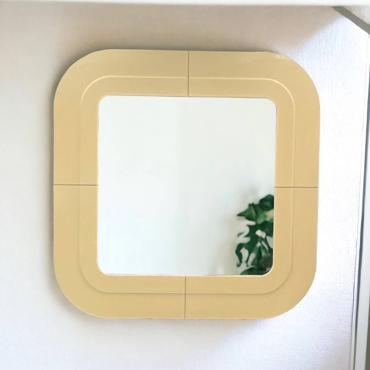 Vintage Kartell mirror designed by Anna Castelli in the 1960s.