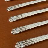 Christofle aria 5 cake forks, dessert very good condition