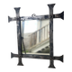 Miroir brutaliste en fer forgé