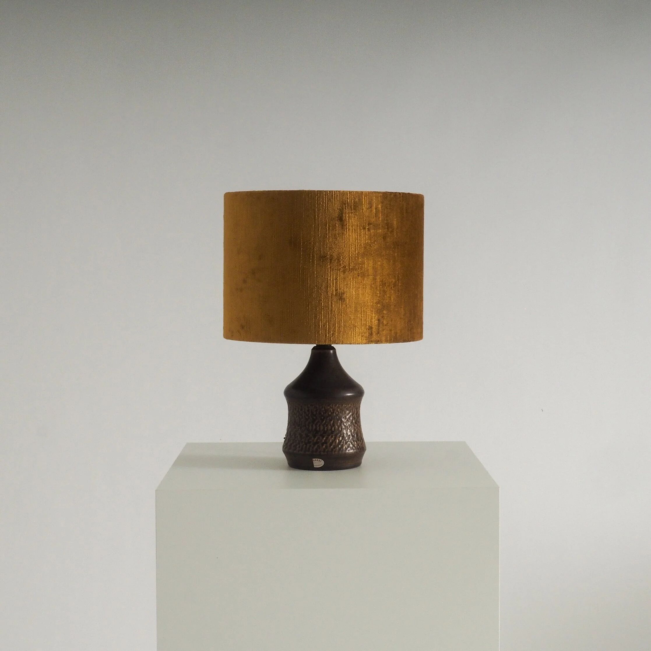 Swedish ceramic table lamp by Henry Brandi for Vejbystrand