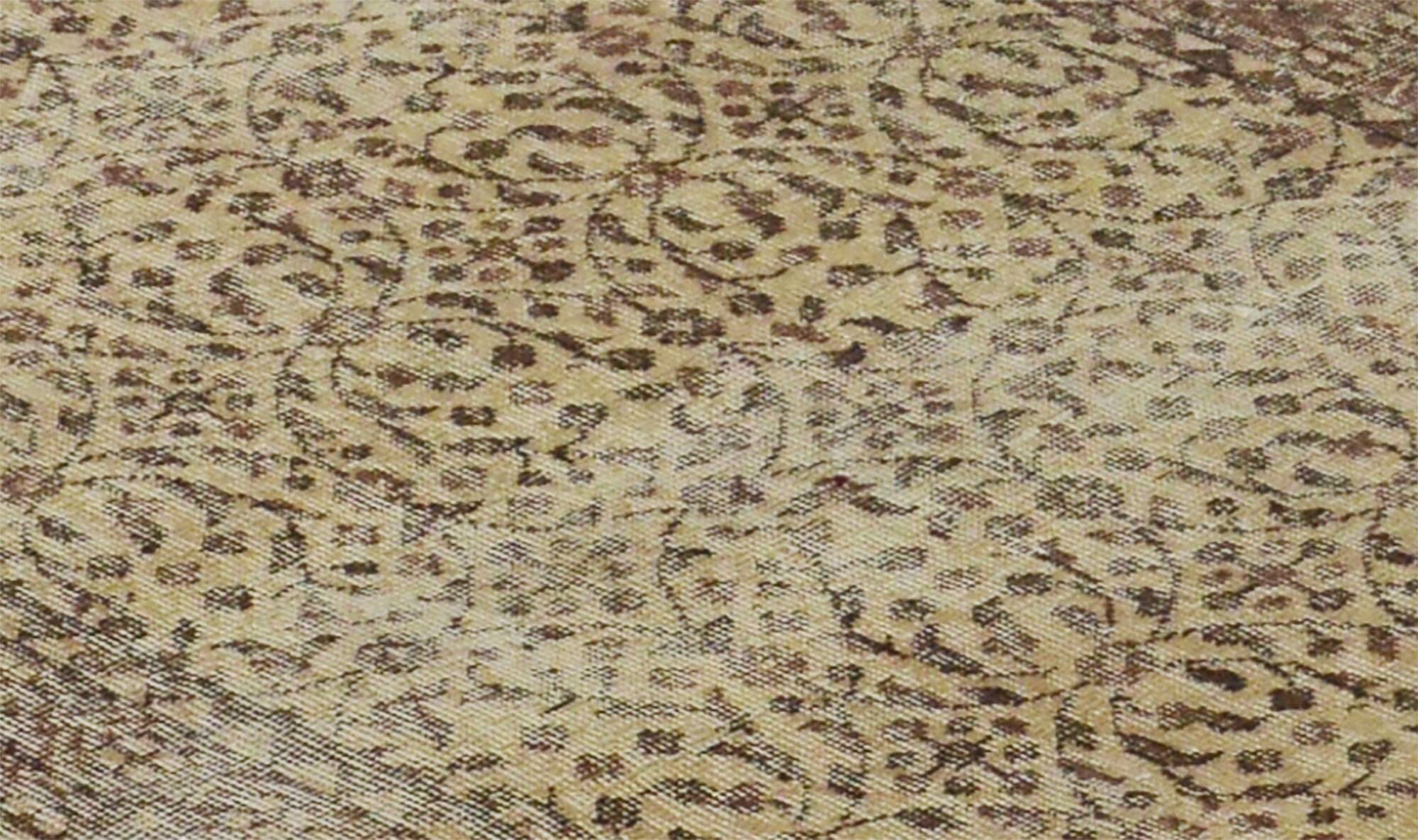 Turkish Anatolian Handmade Vintage Area Rug 201 cm x 114 cm