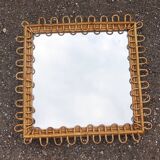 Rattan mirror design Italy