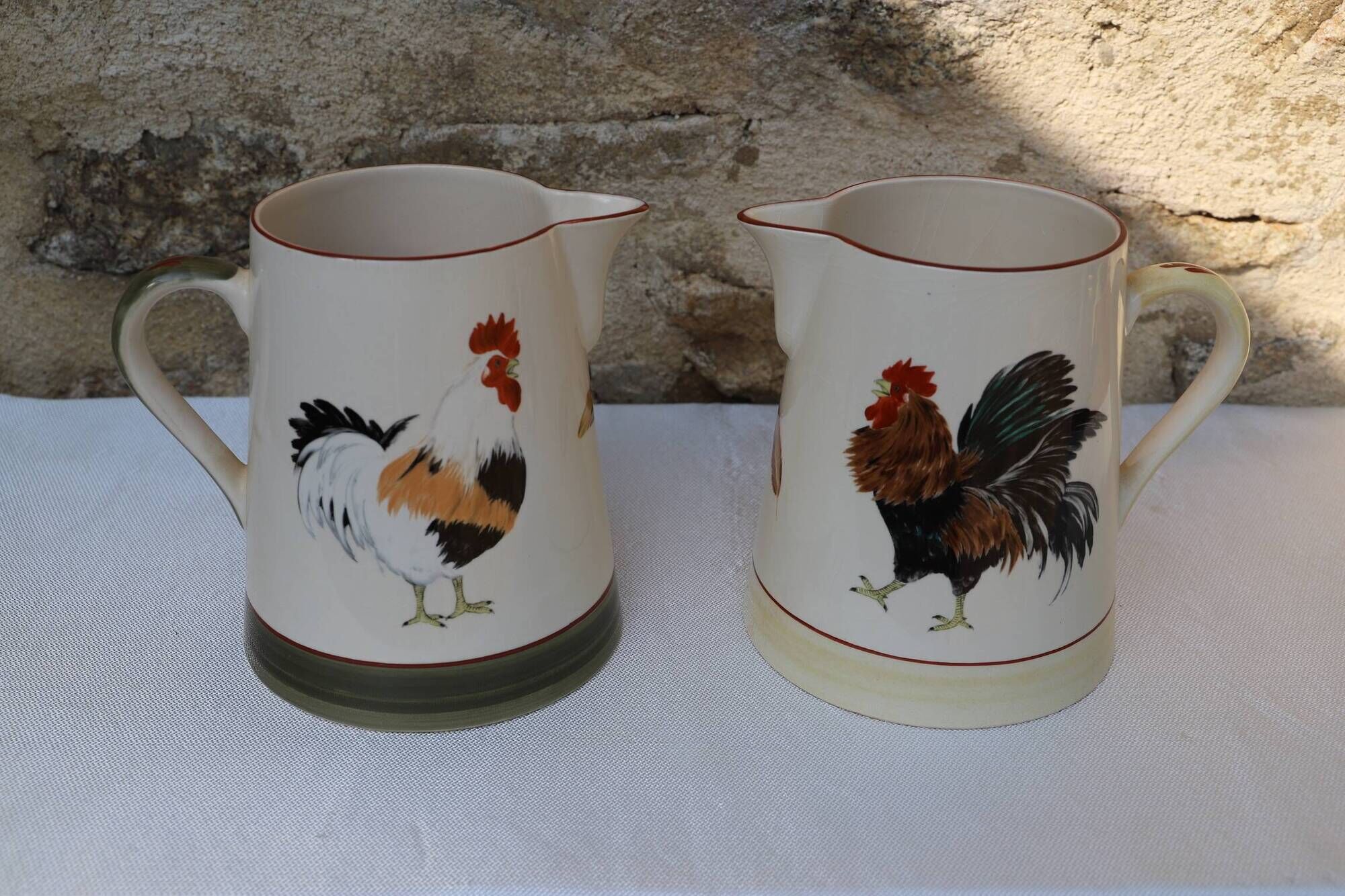 Exceptional collection of Niderviller tableware Normand style