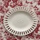 Dish in fine old earthenware, braided and openwork