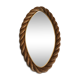Miroir en corde annés 60 - 21x41cm