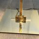 Glass and brass floor lamp