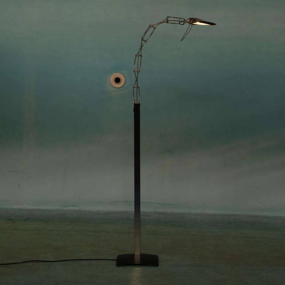 Postmodern Lumina floor lamp, minimalist Italian design lamp.