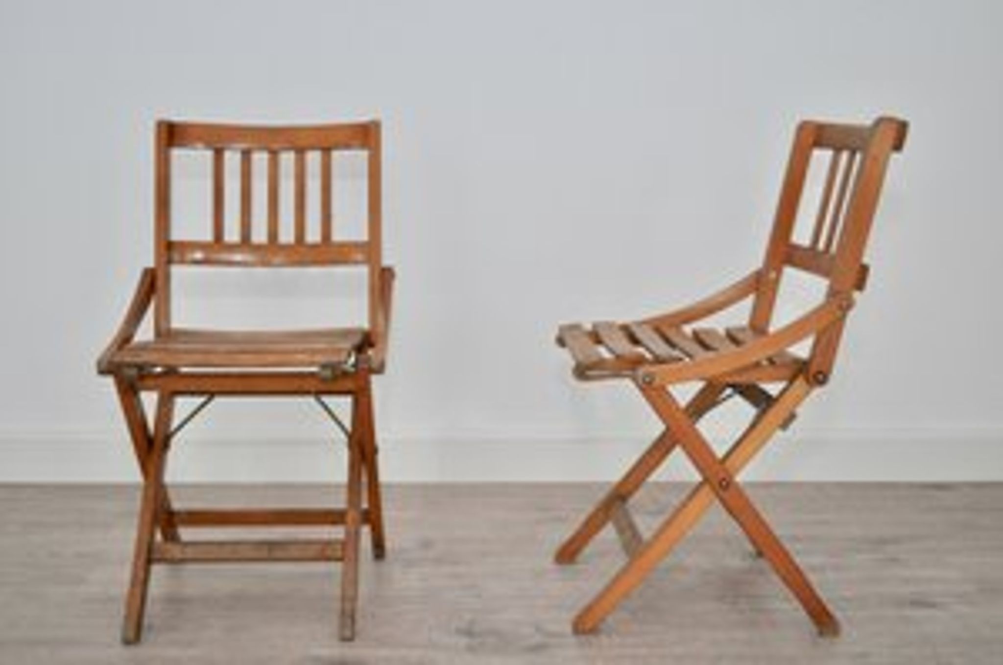 Mid-Century folding chairs for children by Fratelli Reguitti, Italy, set of 2